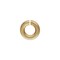 Extra Small 14 Karat Solid Yellow Gold Open Jump Ring 3mm Outer Diameter - 1.4mm Inner Diameter - 22ga Wire Thickness